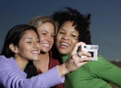 Girls night out taking a photo