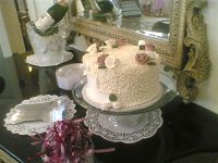 Wedding Reception Cake and Toast