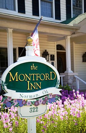 montford inn welcome sign