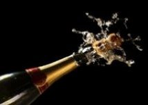 Ultimate Luxury - champagne bottle exploding
