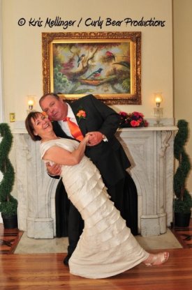 Couple's wedding at Heritage House Suites