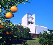 Annie chapel with oranges