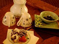 romantic snack and tea