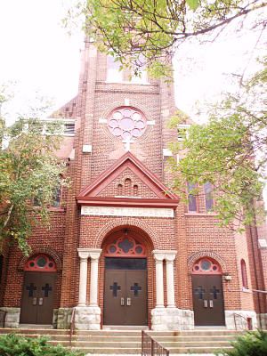the chapel of the archangels front doors