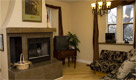 room with fireplace