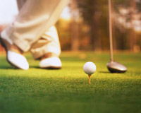 Golf Tee and Golfer