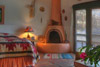 The El Puelo rooms candle lit kiva fireplace, wonderful to set a relaxing mood