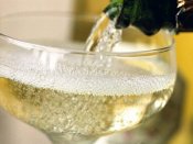 pouring champagne