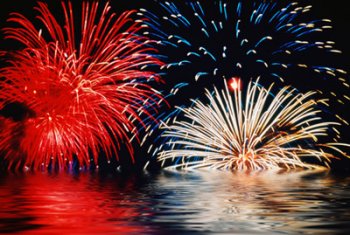 fireworks on the water