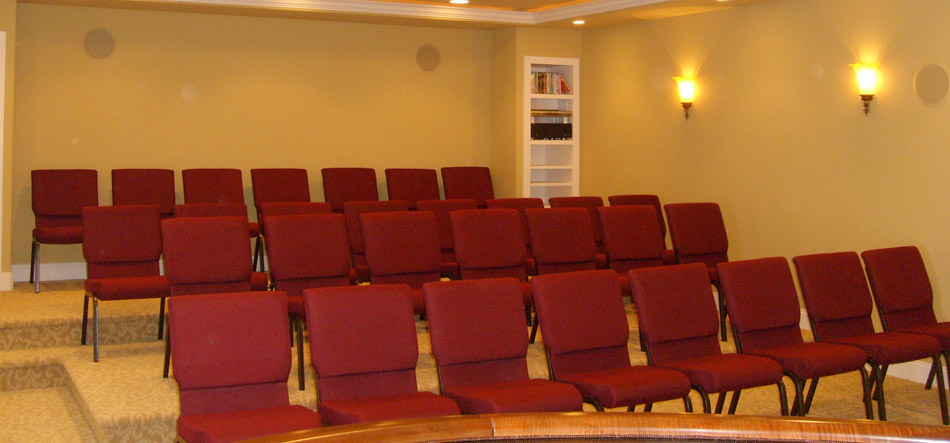 chairs in movie room