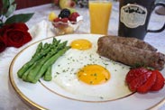 Amish-style breakfast at Barn Inn Bed and breakfast in Millersburg, OH