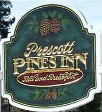 Prescott Pines Inn Bed and Breakfast Sign