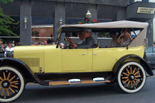 old vintage yellow automobile Foster