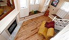 staircase violin couch