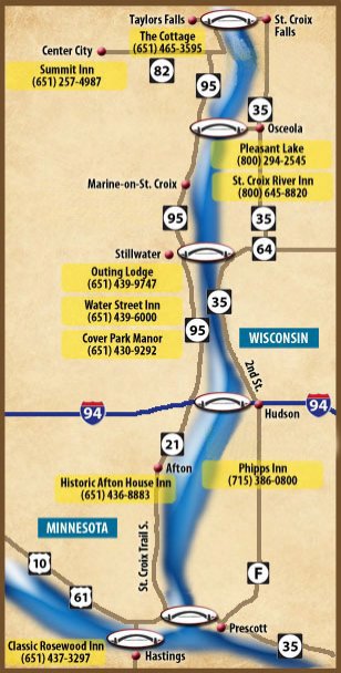 St croix river map