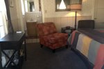 Floral Bed with Television