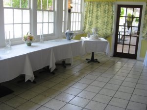 table set up for a wedding