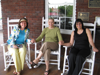 Guests sitting on porch
