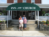 Guests outside the Inn