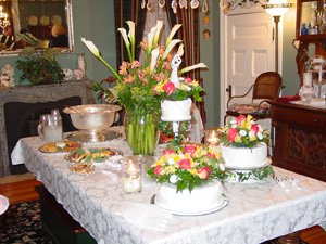 Wedding Cakes provided by Inn of Many Faces B&B