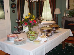 Catering available at Inn of Many Faces Bed and Breakfast