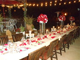 decorated table