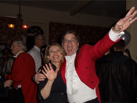couple at a party