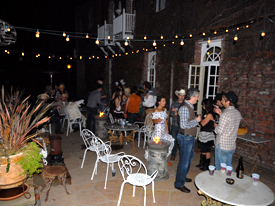 outdoor evening party