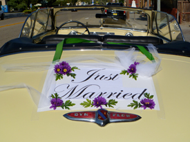 just married sign