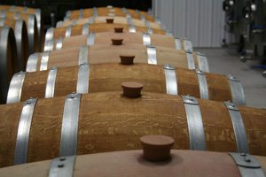 picture of wine barrels from Brix Winery