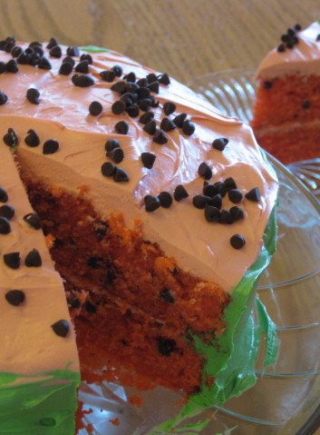 Fresh baked watermelon cake