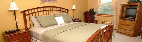 Hideaway Springs Mountain View Suite bedroom