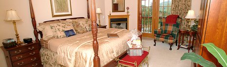 Royal Springs King Fireplace Room