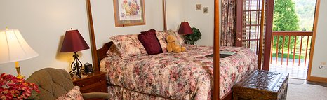 Raspberry Springs King Fireplace Room