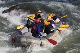 Whitewater rafting trip