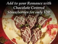 add chocolate covered strawberries