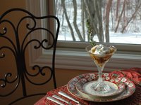 dessert place setting