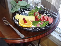 seasonal fruits prepared for breakfast