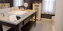 Westby Room bathroom at Westby House Inn & Restaurant