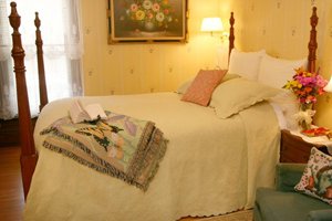 bed and night stand