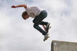 Skateboarding in Smelter City Skate Pit