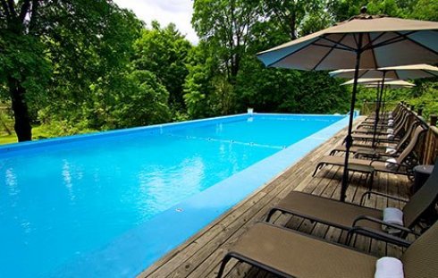heated pool at Garden Gables in Lenox, MA