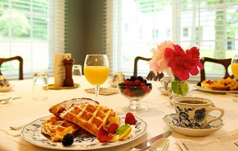 breakfast at Garden Gables in Lenox, MA