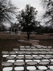 Wedding Ceremony Area with Gazebo at The Country Woods Inn