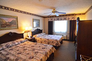 double queen room at Hearthstone Inn and Suites in Cedarville, Ohio