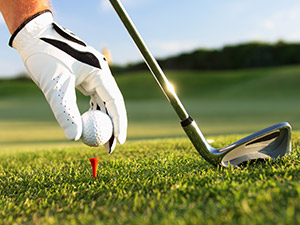 Golf glove and golf ball at Eden Golf and Country Club