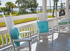 Front Porch at Night Swan Intracoastal Bed and Breakfast