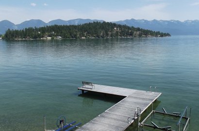 Boat Pier / Access at Swan Hill Bed and Breakfast in Polson Montana