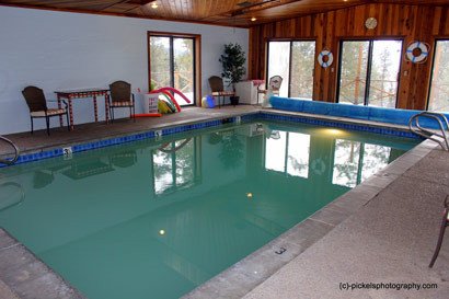 Swimming Pool and Steam Sauna at Swan Hill Bed and Breakfast in Polson Montana