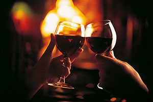 wine at the Emerald Iguana in Ojai, California